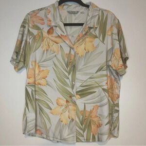 VTG TOMMY BAHAMA Silk Hawaiian Tropical Casual Summer Buttondown Shirt